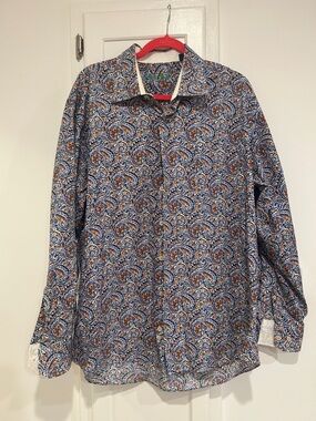 Robert Graham paisley button down shirt